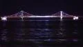 Gwangan Bridge Nighttime LED Light Show Busan South Korea Multi-Color HD HD Footage