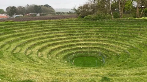 Gwennap Pit in Redruth Cornwall Stock Footage 241235631