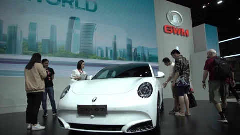 GWM car was on display at the motor expo 2023 Stock-Footage 258299727