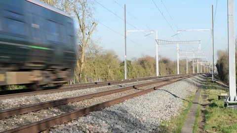 GWR Electric train Stock Footage 103549659
