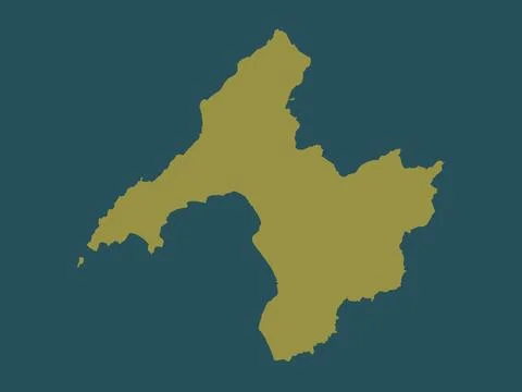 Gwynedd, Wales - Great Britain. Solid color shape Stock Illustration