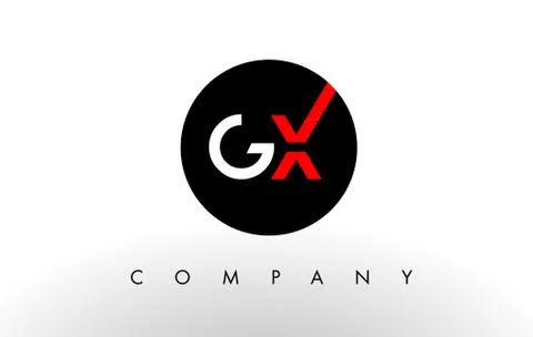 GX Logo.  Letter Design Vector. Stock-Illustration