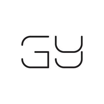 Gy initial letter vector logo icon Ilustração Stock