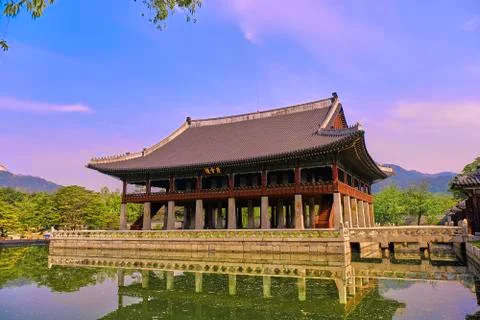Gyeongbokgung palace at seoul Korea. Stock Photos