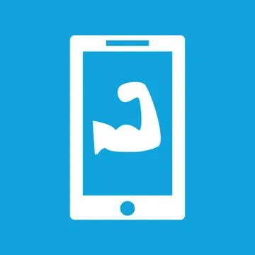 Gym app icon, simple 库存插图