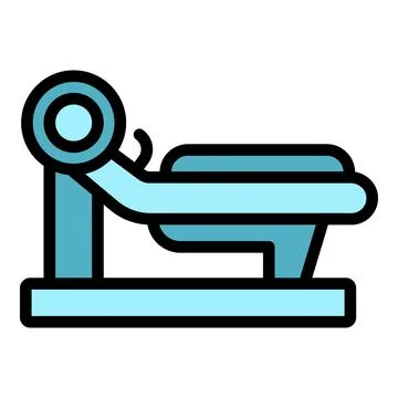 Gym bench icon vector flat Stock Illustration