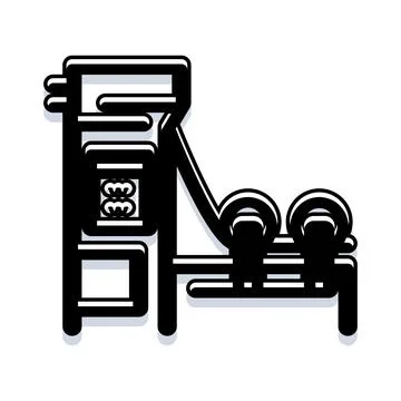 Gym bench press machine for strength training Stock Illustration