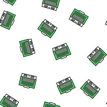 Gym building vector seamless pattern Ilustración de archivo