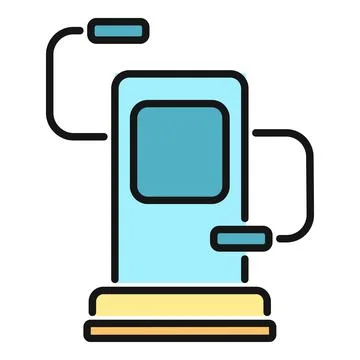 Gym chest press machine concept flat icon Stock Illustration