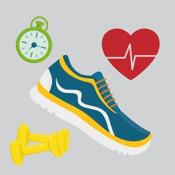 Gym digital design Stock Illustration