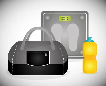 Gym digital design Stock Illustration