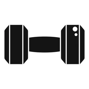 Gym dumbbell icon simple vector. Sport lifestyle Stock Illustration