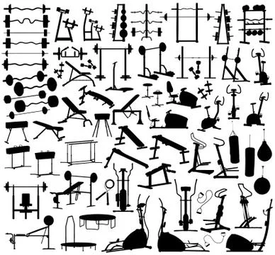 Gym equipment Stock-Illustration