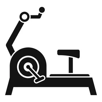 Gym exercise bike icon, simple style Illustrazione stock