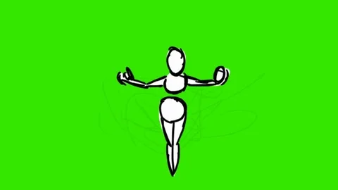 gym exercise - hand drawn - animation - ... | Stock Video | Pond5