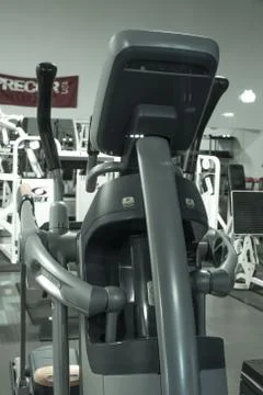 Gym exercise machines Stock Photos
