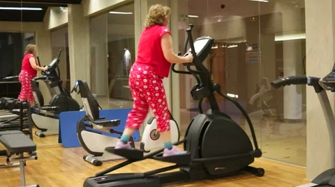 The gym in the hotel 스톡 동영상 61551977