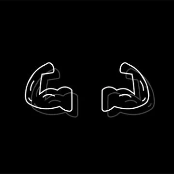 Gym icon flat Stock Illustration