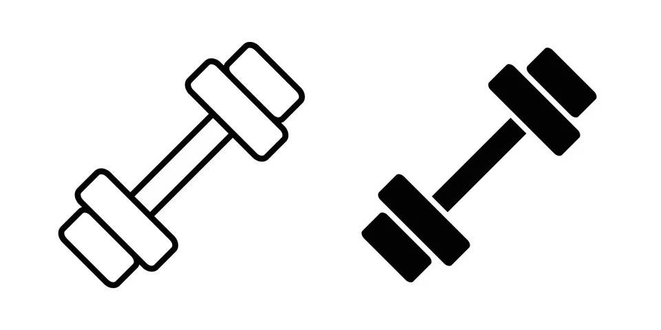 Gym icon Illustration set. Vector Eps10 for apps Stock Illustration