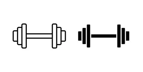Gym icon symbol. Flat Vector illustration Stock Illustration
