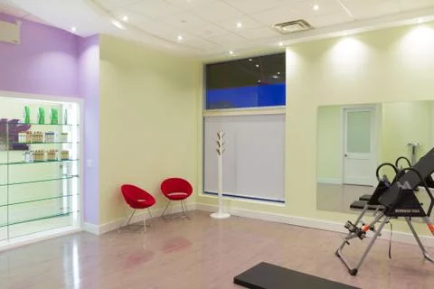 Gym interior design Stock Photos
