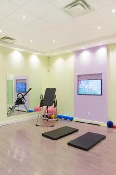 Gym interior design Stock Photos
