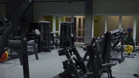 Gym interior with equipment Stock Footage 72001019