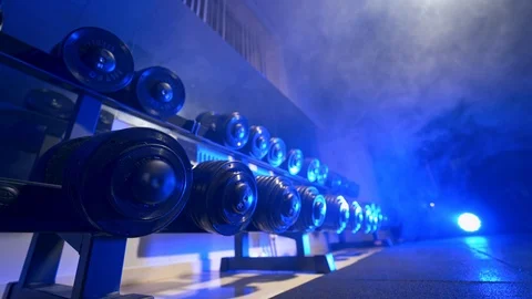 Gym interior with equipment Stock Footage 119262820