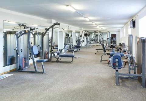 Gym interior. Stock Photos