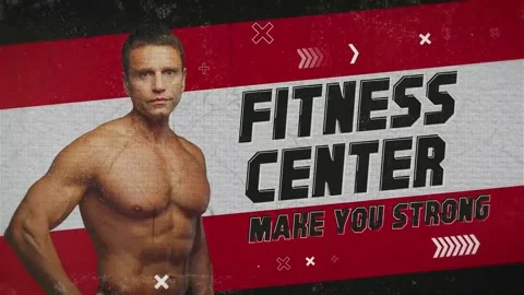 Gym Intro Professional Work 库存 After Effects