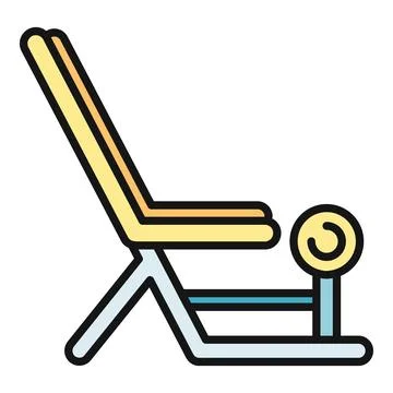 Gym leg exercise machine icon training equipment Ilustración de archivo