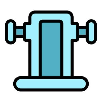 Gym lifting icon vector flat Stock Illustration