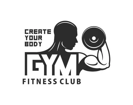 Gym logo Illustrazione stock
