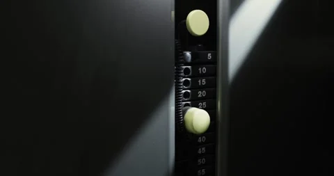 Gym machine in action Stock Footage 323777189