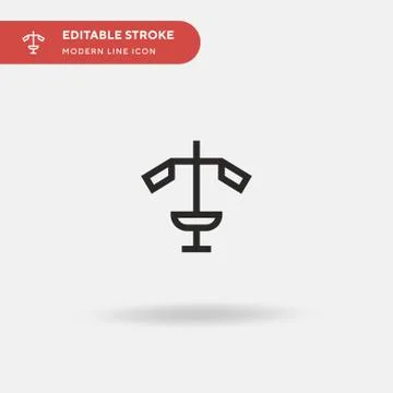 Gym Machine Simple vector icon. Illustration symbol design template for web m Stock Illustration