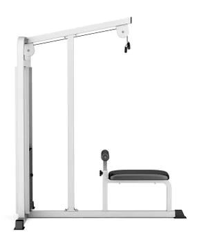 Gym pull-down machine isolated on white background Stock Illustration