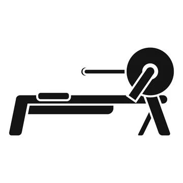 Gym pulling machine icon, simple style Stock Illustration