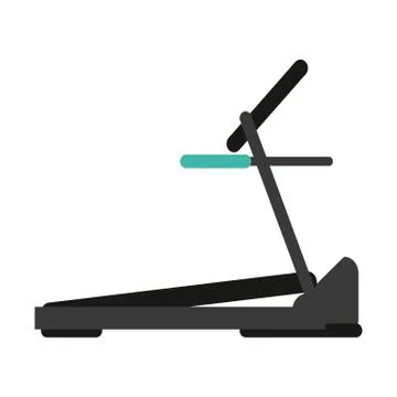 Gym running cardio machine Stock Illustration