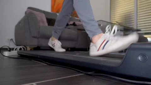 Gym running treadmill exercise Stock-Footage 274414704