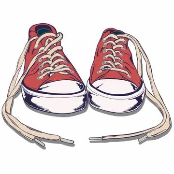 Gym shoe Illustrazione stock