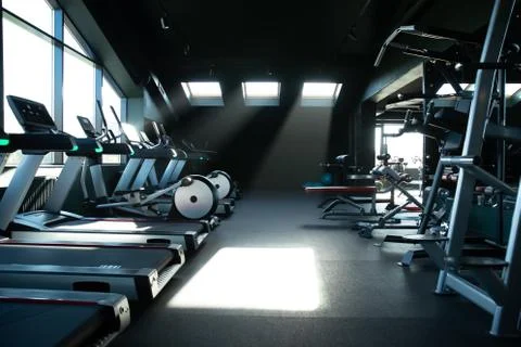 GYM sunset Stock Photos