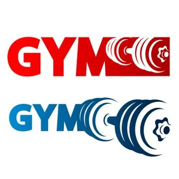 Gym symbol vector Stock Illustration