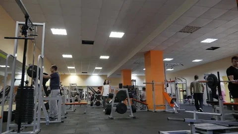 Gym timelaps Stock Footage 84296373