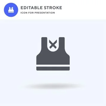 Gym Top icon vector, filled flat sign, solid pictogram isolated on white, log Stock Illustration
