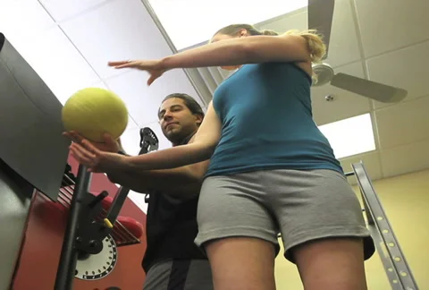 Gym Training Ball Stock Footage 947083