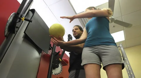 Gym Training Ball Video stock 947194