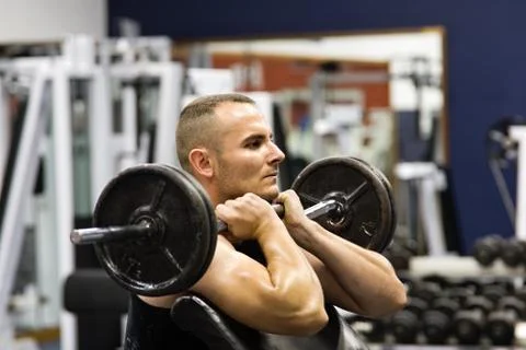 Gym training Stock Photos