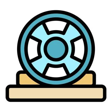 Gym weight icon vector flat Stock Illustration
