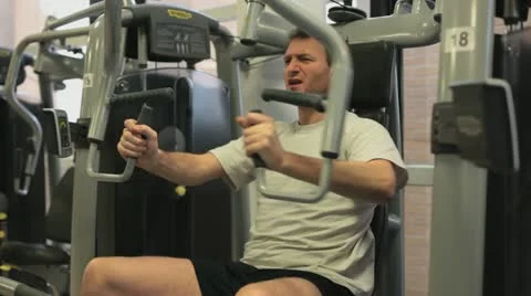 In the Gym: Weightlifting 11 Stock Footage