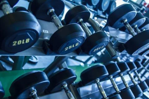Gym weights Foto stock